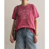 レッド | 製品染めプリントTシャツ | Lbc with Life