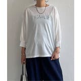 シアーロゴ刺繍7分袖Tシャツ | Lbc with Life | 詳細画像13 