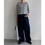 シアーロゴ刺繍7分袖Tシャツ | Lbc with Life | 詳細画像18 