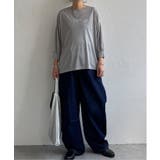 シアーロゴ刺繍7分袖Tシャツ | Lbc with Life | 詳細画像19 