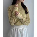 カーキ | ジャカード切り替えシアーロンT | Lbc with Life