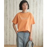 アプリコット | コットンロゴプリントTシャツ | Lbc with Life