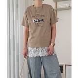 ベージュ | 【接触冷感】フォトロゴTシャツ | Lbc with Life