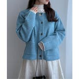 配色ポケットショートカーディガン | Lbc with Life | 詳細画像17 