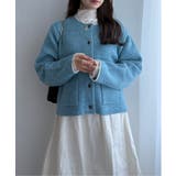 配色ポケットショートカーディガン | Lbc with Life | 詳細画像18 