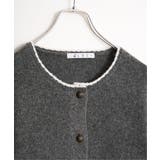 配色ポケットショートカーディガン | Lbc with Life | 詳細画像34 