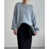 ブルー | モヘヤタッチオーバサイズニット | Lbc with Life