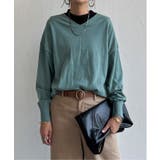 ミントグリーン | ソフトタッチアイレットVネックプルオーバー | Lbc with Life