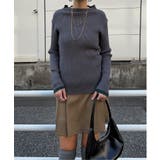 袖配色レイヤーリブニット | Lbc with Life | 詳細画像19