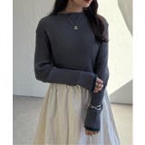 袖配色レイヤーリブニット | Lbc with Life | 詳細画像21