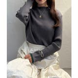 袖配色レイヤーリブニット | Lbc with Life | 詳細画像23