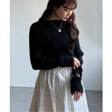 袖配色レイヤーリブニット | Lbc with Life | 詳細画像27