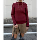 袖配色レイヤーリブニット | Lbc with Life | 詳細画像1