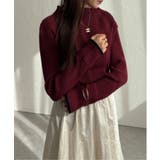 袖配色レイヤーリブニット | Lbc with Life | 詳細画像3