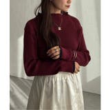 袖配色レイヤーリブニット | Lbc with Life | 詳細画像4