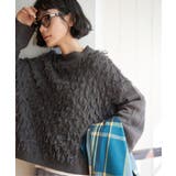 チャコール | フリンジニットプルオーバー | Lbc with Life