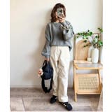 【インフルエンサー着用】ステッチ配色畦ラインニットプルオーバー | Lbc with Life | 詳細画像7 