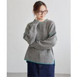 【インフルエンサー着用】ステッチ配色畦ラインニットプルオーバー | Lbc with Life | 詳細画像9 