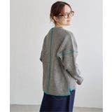 【インフルエンサー着用】ステッチ配色畦ラインニットプルオーバー | Lbc with Life | 詳細画像10 