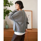 【インフルエンサー着用】ステッチ配色畦ラインニットプルオーバー | Lbc with Life | 詳細画像12 