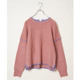 【インフルエンサー着用】ステッチ配色畦ラインニットプルオーバー | Lbc with Life | 詳細画像33 