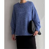 ブルー | モヘヤタッチラウンドヘムプルオーバー | Lbc with Life