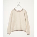 ラメノットヤーン配色ニットプルオーバー | Lbc with Life | 詳細画像14