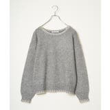 ラメノットヤーン配色ニットプルオーバー | Lbc with Life | 詳細画像16