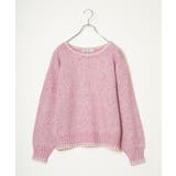 ラメノットヤーン配色ニットプルオーバー | Lbc with Life | 詳細画像30 