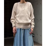 ラメノットヤーン配色ニットプルオーバー | Lbc with Life | 詳細画像1