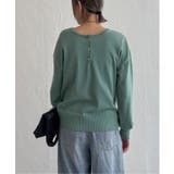 コットンタッチ2WAYヘンリーニット | Lbc with Life | 詳細画像18 