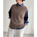 ウール混ケーブル2WAYベスト | Lbc with Life | 詳細画像10