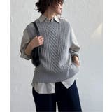 ウール混ケーブル2WAYベスト | Lbc with Life | 詳細画像19