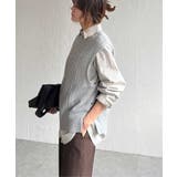 ウール混ケーブル2WAYベスト | Lbc with Life | 詳細画像21