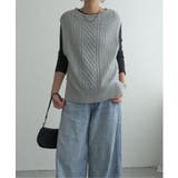 ウール混ケーブル2WAYベスト | Lbc with Life | 詳細画像24