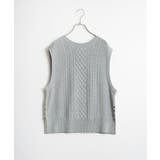 ウール混ケーブル2WAYベスト | Lbc with Life | 詳細画像35