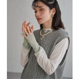 ウール混ケーブル2WAYベスト | Lbc with Life | 詳細画像9