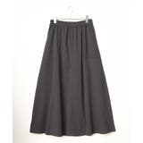 チャコール | デニムコットンワークフレアスカート | Lbc with Life