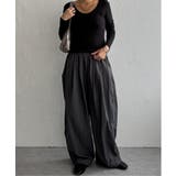 グレー | ナイロンギャザーワイドパンツ | Lbc with Life