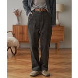 チャコール | 【インフルエンサー着用】コーデュロイベイカーゆるテーパードパンツ | Lbc with Life