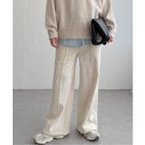 アイボリー | 【インフルエンサー着用】裏起毛センタータックイージーパンツ | Lbc with Life