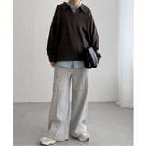 【インフルエンサー着用】裏起毛センタータックイージーパンツ | Lbc with Life | 詳細画像15 