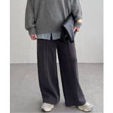 ブラック | 【インフルエンサー着用】裏起毛センタータックイージーパンツ | Lbc with Life