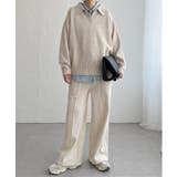 【インフルエンサー着用】裏起毛センタータックイージーパンツ | Lbc with Life | 詳細画像2 