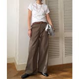 カーキ | コットンベイカーワイドパンツ | Lbc with Life