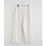 オフホワイト | コットンゆるテーパードパンツ | Lbc with Life