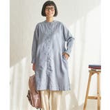 ブルー | コットンMIX 3WAYタックワンピース | Lbc with Life