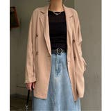 ベージュ | 【セットアップ対応】レーヨン麻ダブルジャケットコート | Lbc with Life