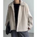 ベージュ | ファーボア切り替えコクーンブルゾン | Lbc with Life