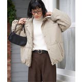 グレージュ | スタンドネックワッシャーナカワタブルゾン | Lbc with Life